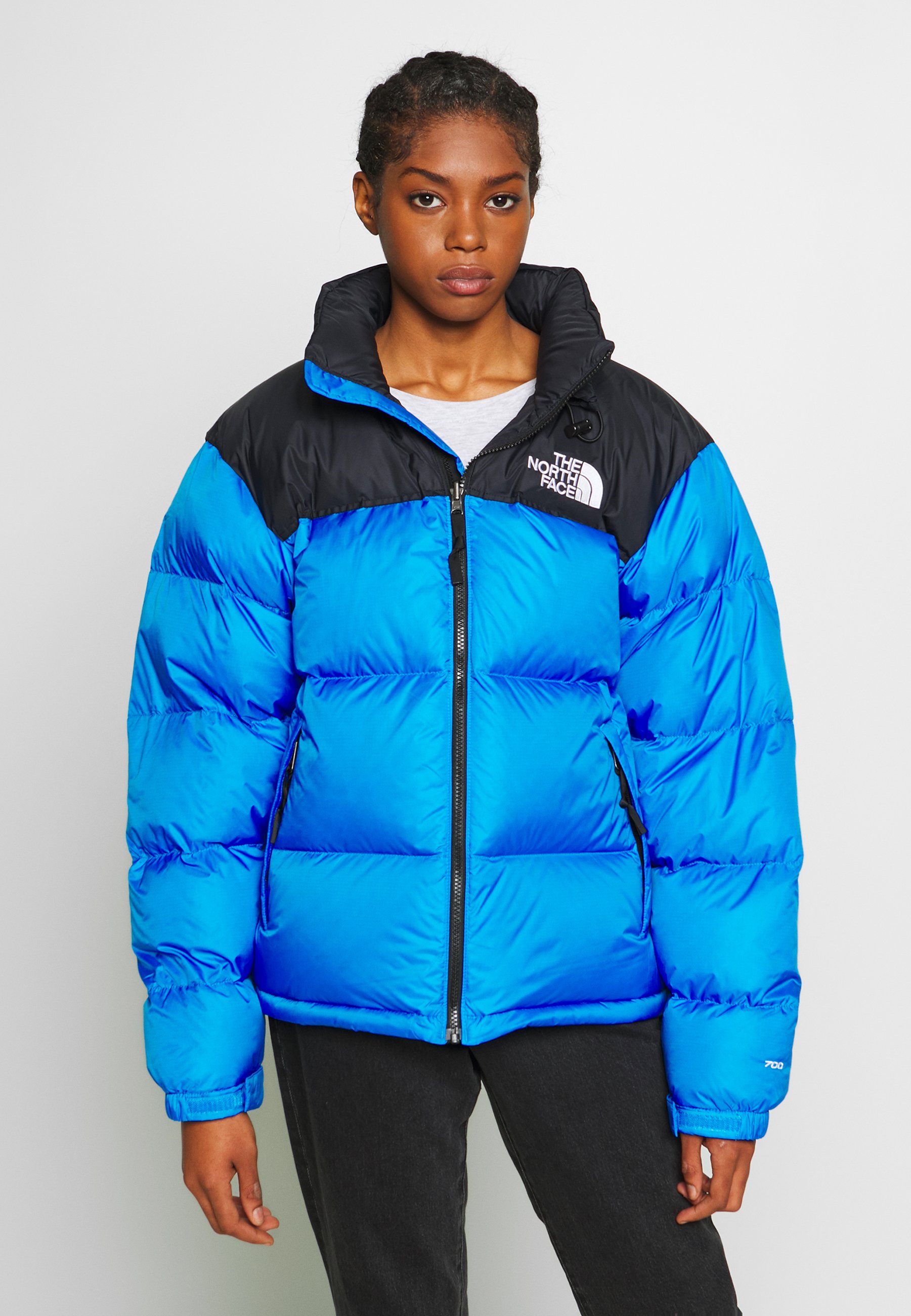 the north face 1996 retro nuptse jacket clear lake blue