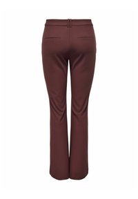 ONLY MIT WEITEM BEINSCHNITT TRAVEL MITTLERE TAILLE AUSGESTELLT - Pantaloni - red mahogany