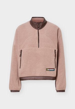 Salomon, CHROMA CROP - Flísový sveter - antler