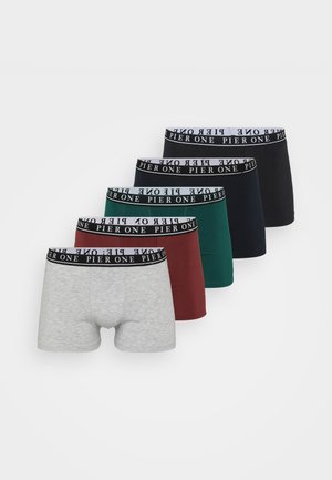 5 PACK - Boxerkalsong - light grey/bordeaux/dark blue