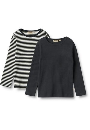 2ER PACK DOPPELPACK STIG - Stickad tröja - navy rib stripe