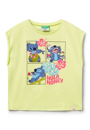 Print T-shirt - yellow