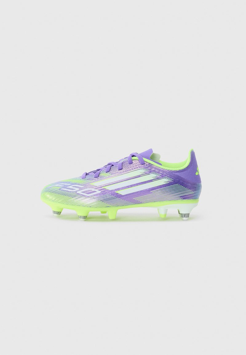 adidas Performance F50 LEAGUE UNISEX - Firm-ground football boots - purple rush/white/lucid lemon