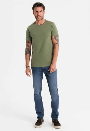 SET OF 3 - T-shirt basique - white khaki denim