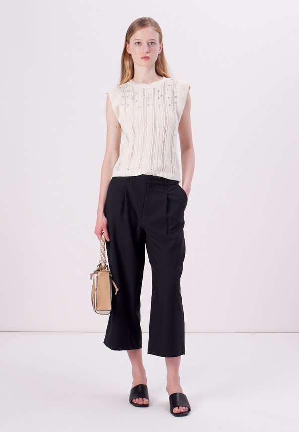 ONLNEWTULLE LIFE FRILL BLING - Jumper - ecru3