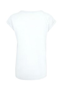 White cotton t-shirt with short rolled sleeves, a round neckline, and a relaxed fit, showing a smooth matte texture and no patterns.