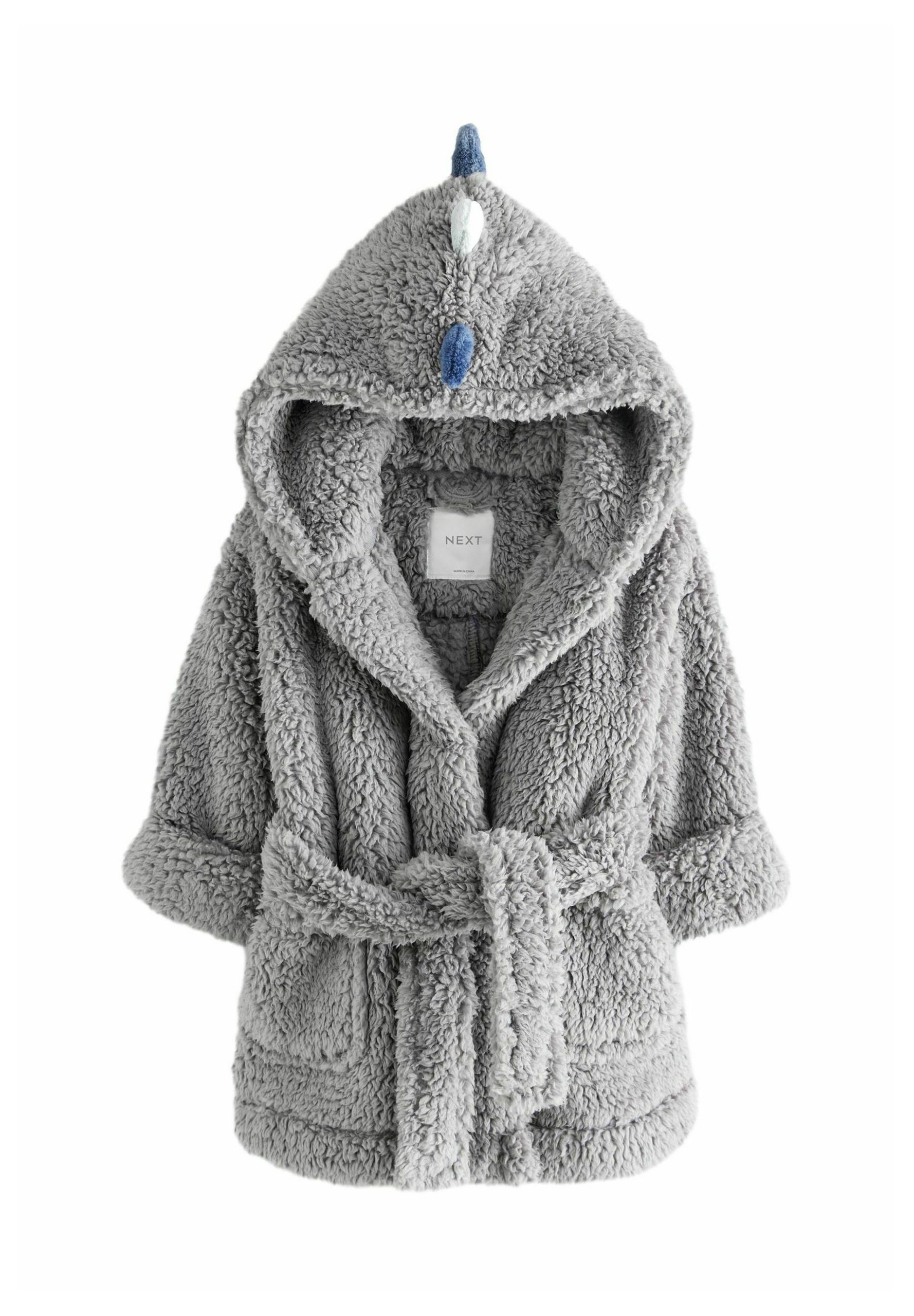 Next REGULAR FIT - Dressing gown - grey blue dino spike/grey - Zalando