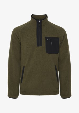 INDICODE JEANS, IDTROUT TROYER - Φλις πουλόβερ - army