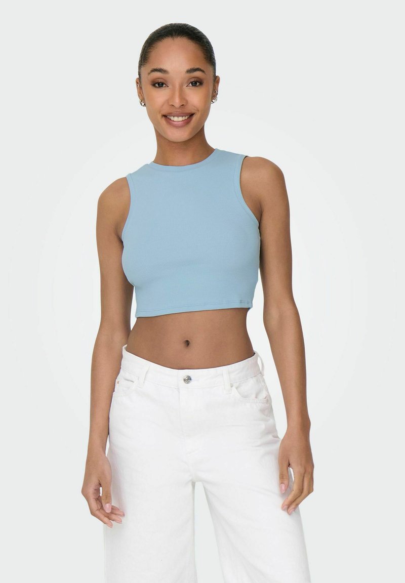 ONLY TANK SLIM FIT RUNDHALS - Top - clear sky