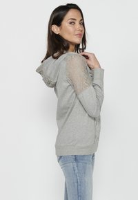 Koroshi Felpa con zip - gris claro vigoré light grey vigoré
