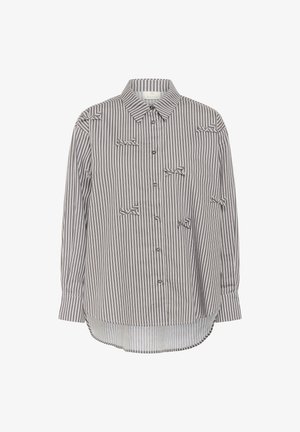 Kaffe Overhemdblouse - grey white stripe