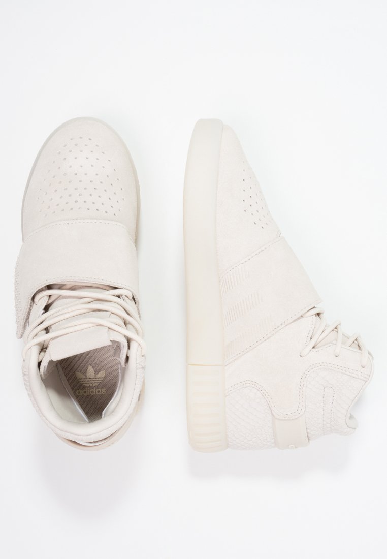 adidas Originals TUBULAR INVADER - Sneakers alte - clear brown/chalk  white/avorio - Zalando.it
