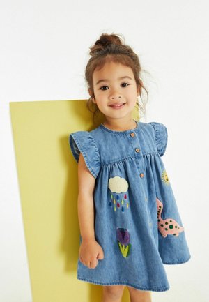 FRILL SLEEVE STANDARD - Shirt dress - blue