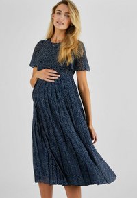 JoJo Maman Bébé - NURSING MATERNITY - REGULAR FIT - Vapaa-ajan mekko - navy Pienoiskuva 1