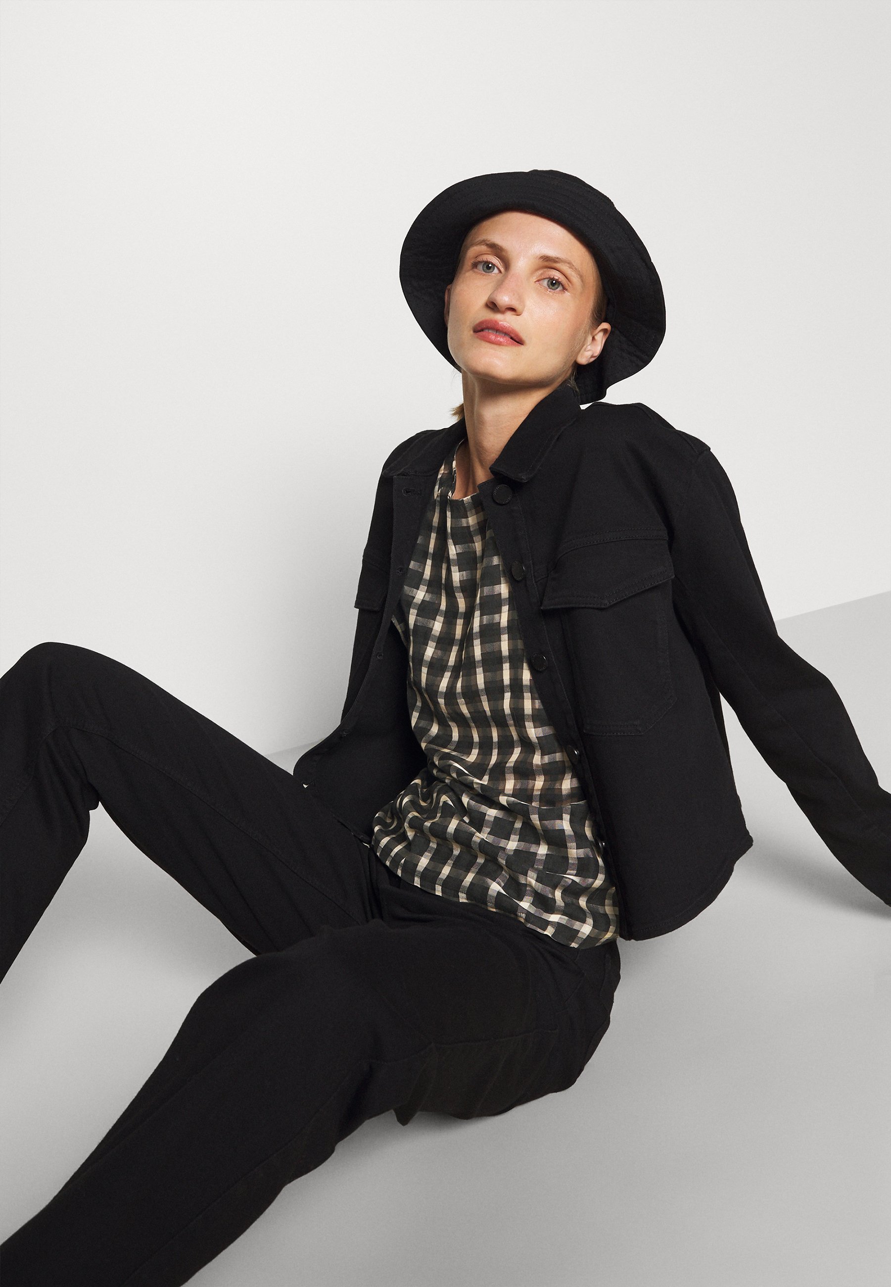 Women SAFFRON STRUCTURED CHECK - Blouse Women SAFFRON STRUCTURED CHECK - Blouse