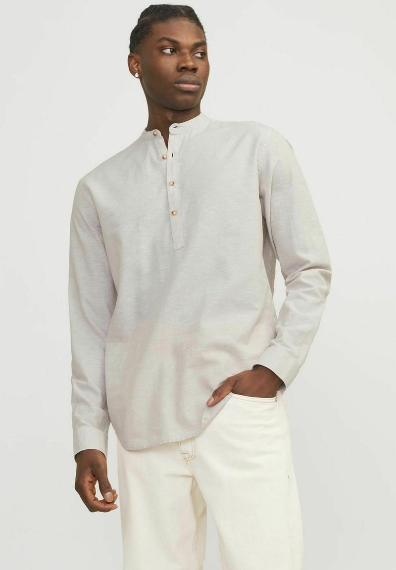Jack & Jones SUMMER HALF PLACKET  - Camicia - crockery