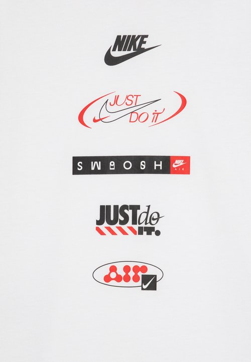 Nike TEE LOGOS UNISEX - Camiseta estampada - white — photo 4