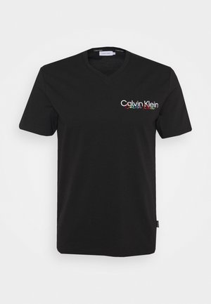 PRIDE V NECK TEE UNISEX - T-shirt con stampa - black