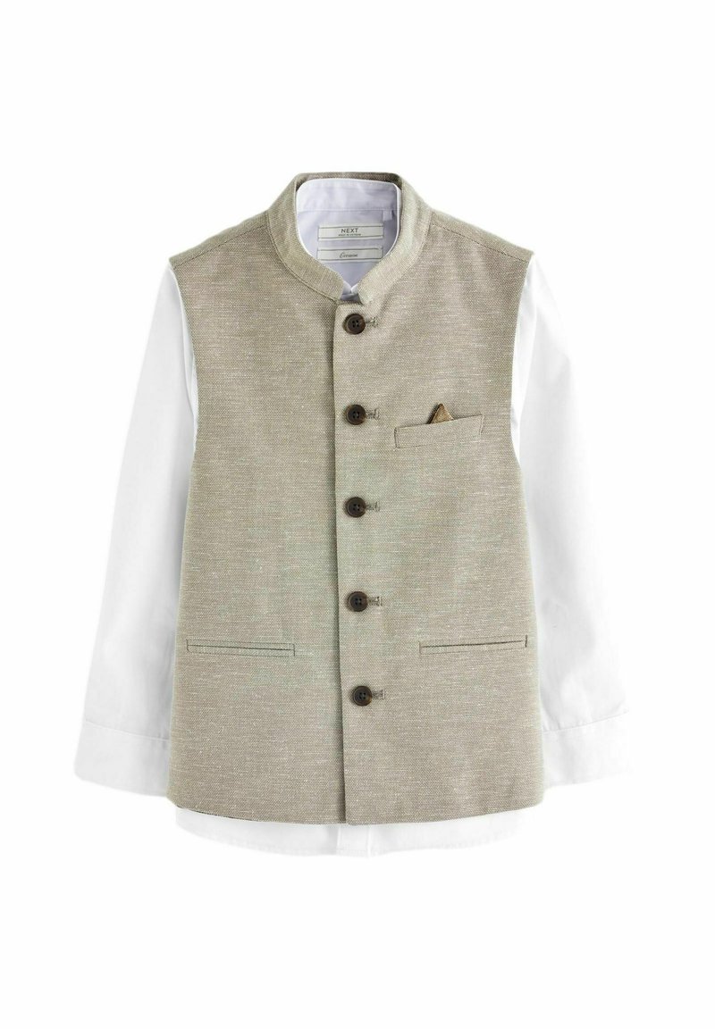 Next - NEHRU COLLAR - REGULAR FIT SET - Veste - neutral, Palielināt