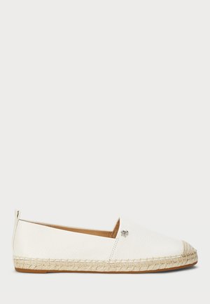 CAMERYN IV TUMBLED LEATHER ESPADRILLE - Espadrille - soft white