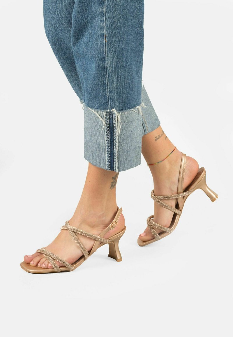 Damen Pumps | KHARISMA Riemensandaletterose gold/roségoldfarben - ZG06716 Damen Pumps | KHARISMA Riemensandaletterose gold/roségoldfarben - ZG06716