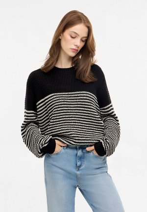 Antargo, ANTARGO PULLOVER HONEY - Jumper - black