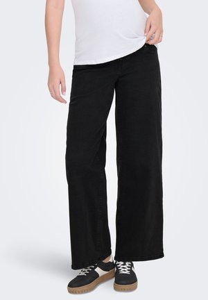 ONLY MATERNITY Džinsi ar platām starām - washed black