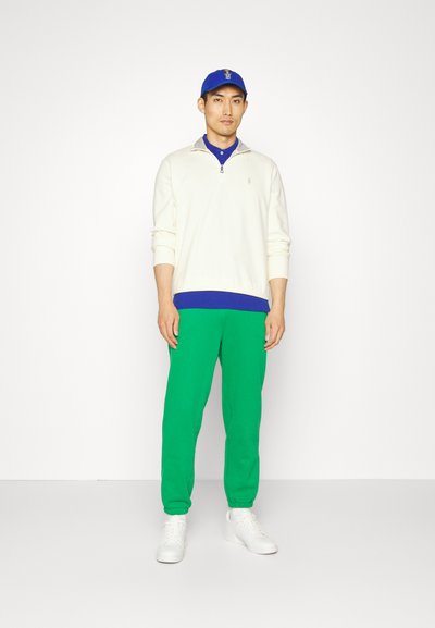 Polo Ralph Lauren LUXURY JERSEY QUARTER ZIP PULLOVER - Camisola - clubhouse cream