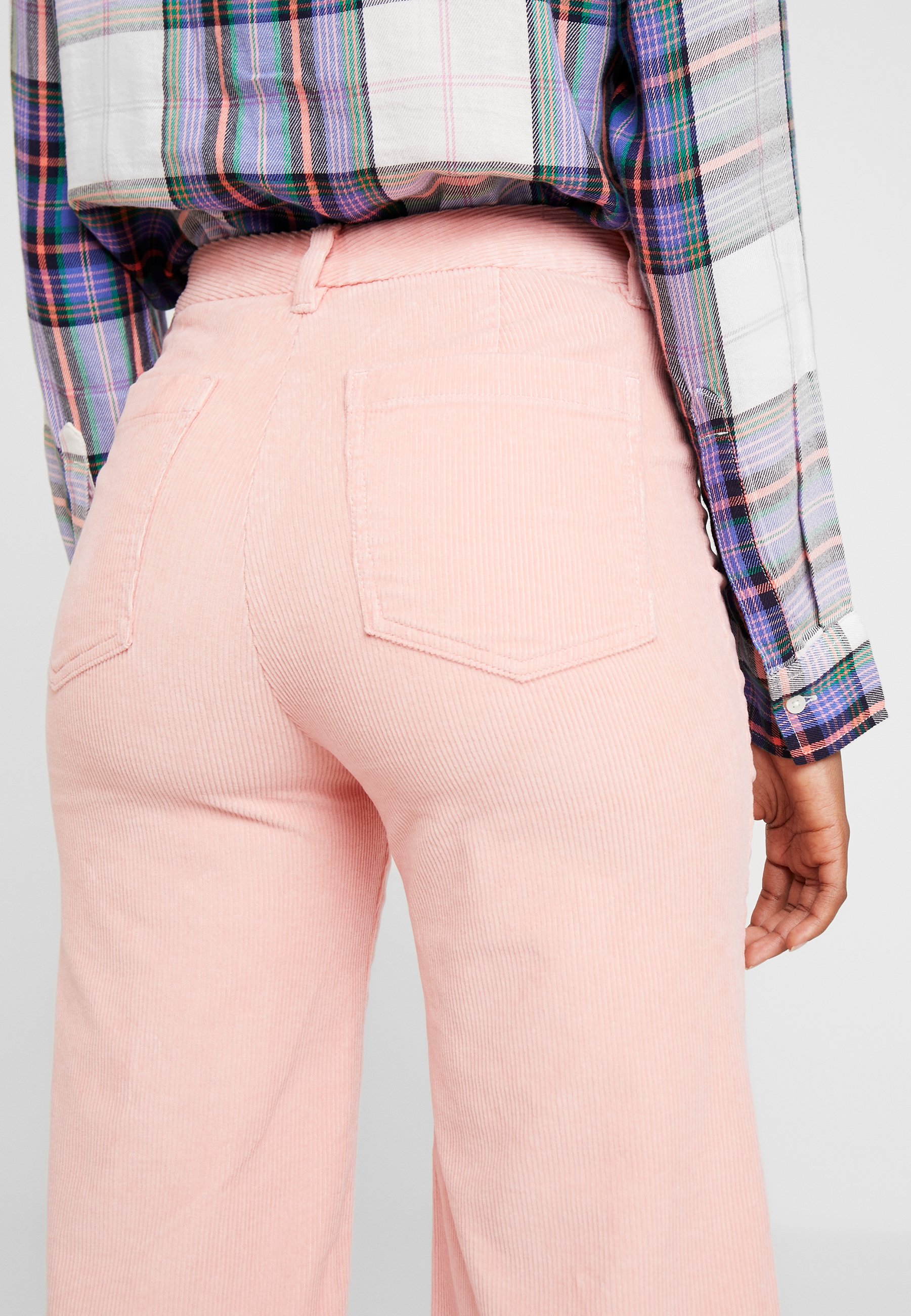 GAP HIGH RISE CROPPED Bukse pink slipperrosa Zalando.no Paper bag bukse i cord Gammelrosa DAME | H&M NO