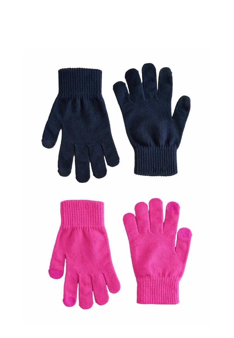 Next TOUCHSCREEN TWO PACK - Kesztyűk - pink navy blue