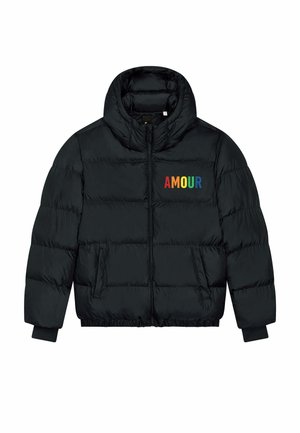 AMOUR EMBROIDERY UNISEX PUFFER  - Giacca invernale - black