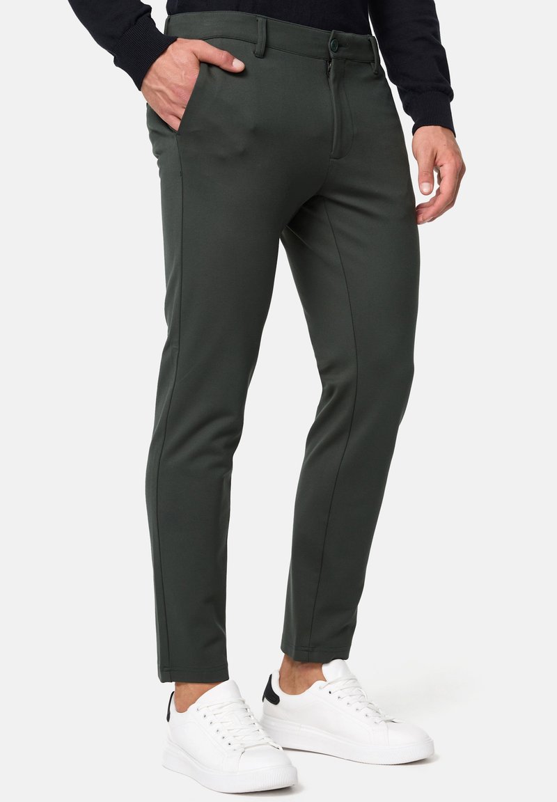 INDICODE JEANS SUPER STRETCH  RODEKRO - Pantalones chinos - deep forest
