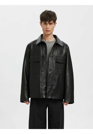 LEDERJACKE GEKNÖPFTE - Kurtka skórzana