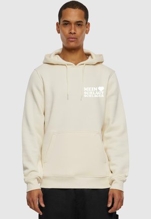 MHSS LOGO - Felpa con cappuccio - sand