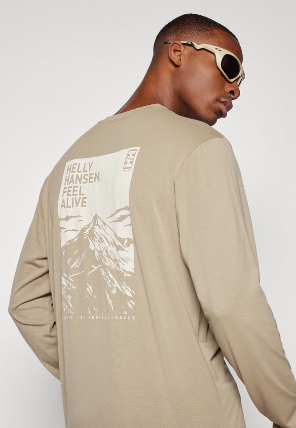 SKOG GRAPHIC TEE - Long sleeved top - pebble4