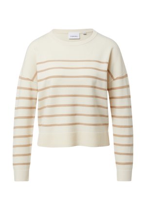 comma, PULLOVER - Strickpullover - creme