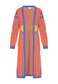 Strickjacke - orange blau