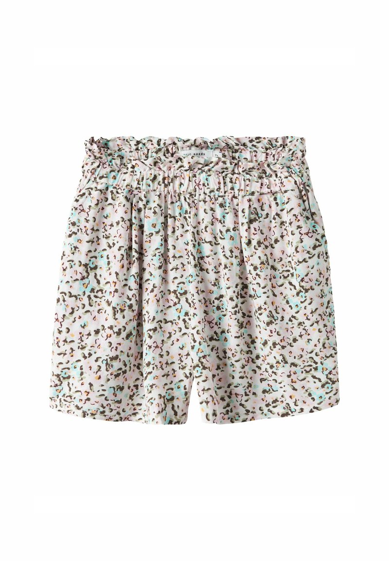 Blommönstrade shorts med elastisk midja, tillverkade av lätt tyg i pastellfärger, med en lös och avslappnad passform.