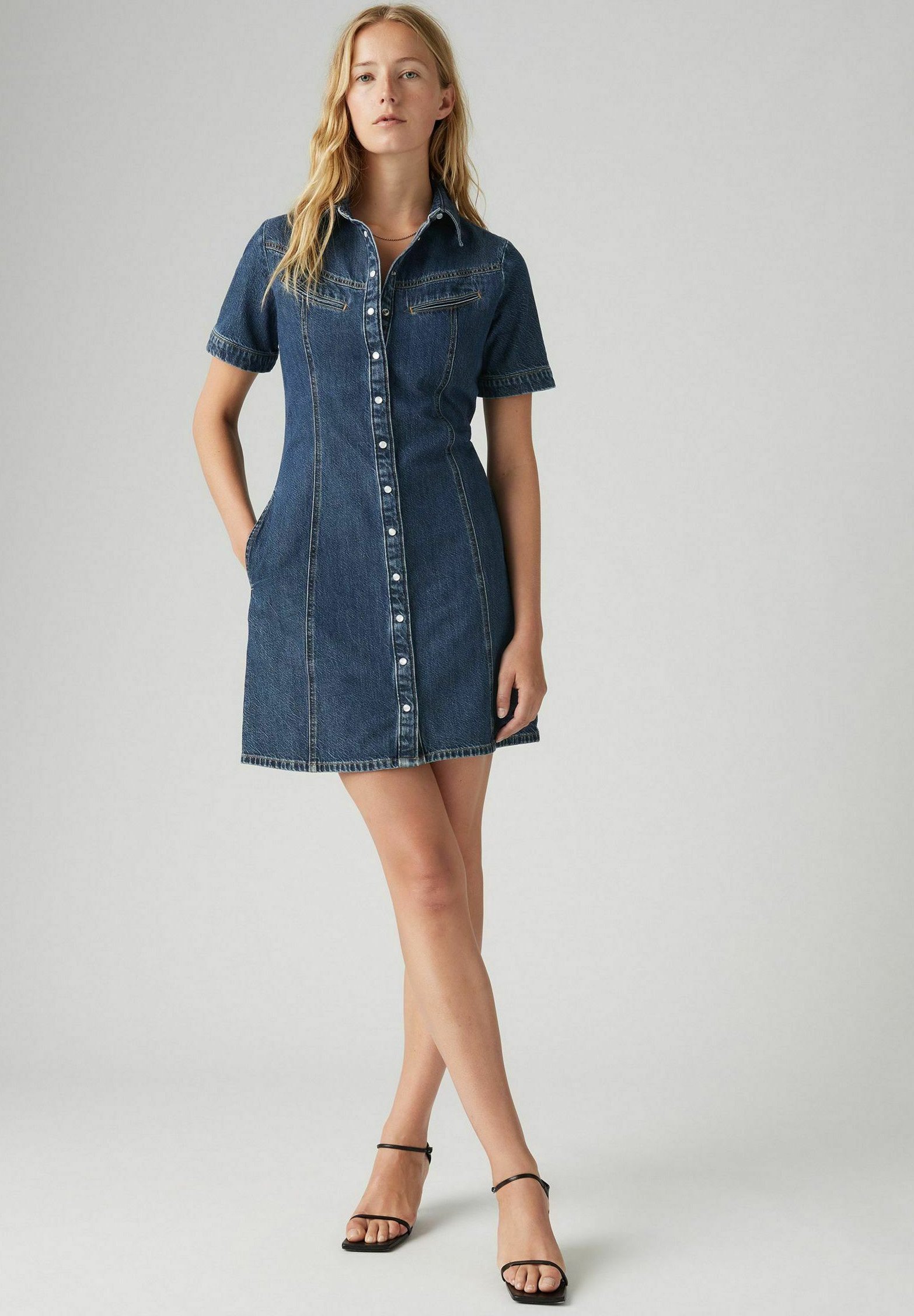 Levi's® RINOA DENIM DRESS - Denim dress - sledge sister/blue
