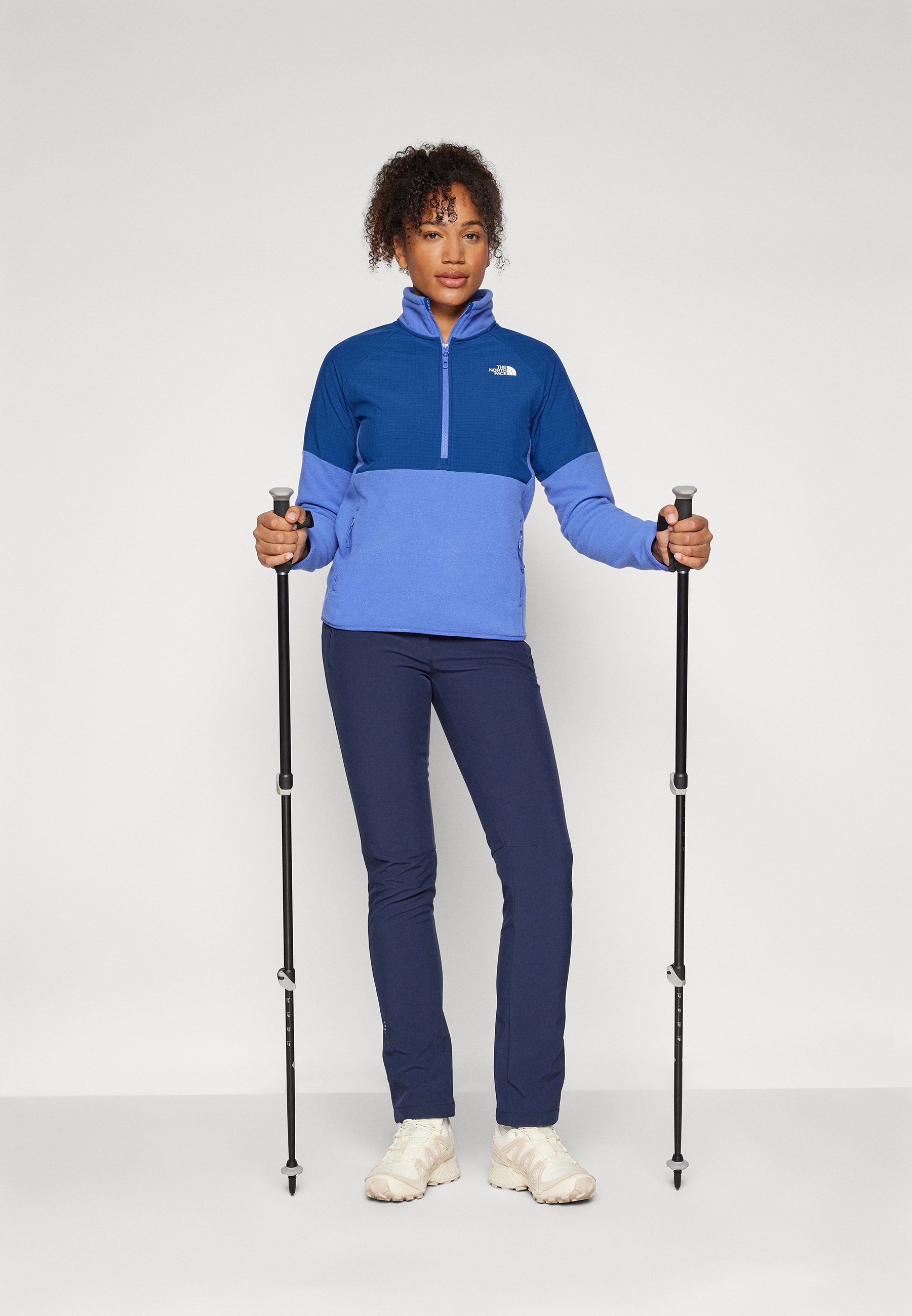 売れ筋商品|||ノースフェイス パーカー・スウェットシャツ レディース アウター GLACIER HEAVYWEIGHT 1/2 ZIP - Fleece jumper - indigo plum/estate blue/summit navy The North Face GLACIER HEAVYWEIGHT 1/2 ZIP - Fleece jumper