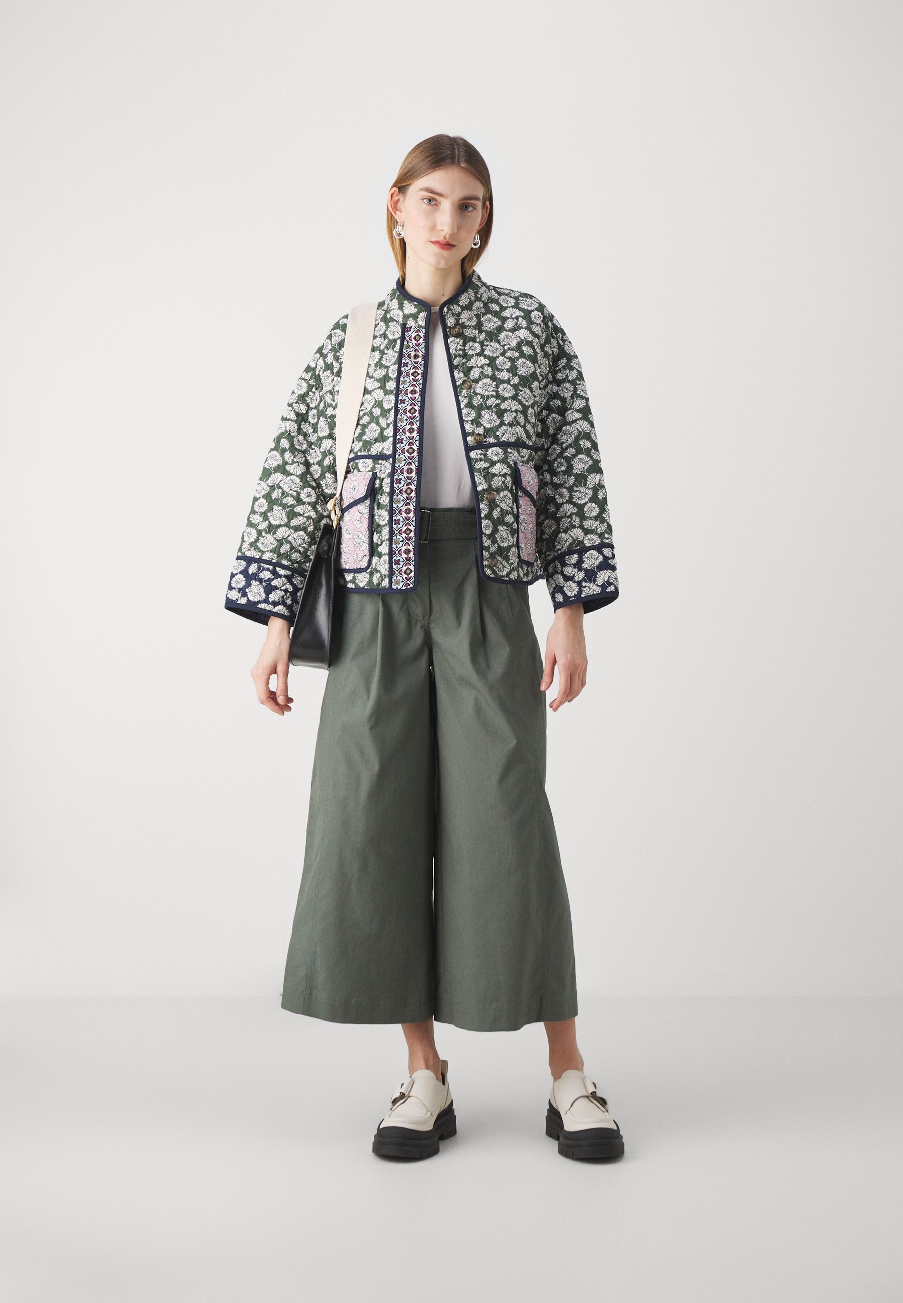 WEEKEND MaxMara ARIZIA - Light jacket - verde kaki/multi