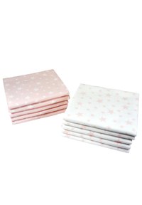 M.M.C. 10 pack - Hydrofiele doek -  rosa  weiß