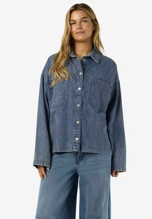 NMENZA - Nööpidega pluus - medium blue denim