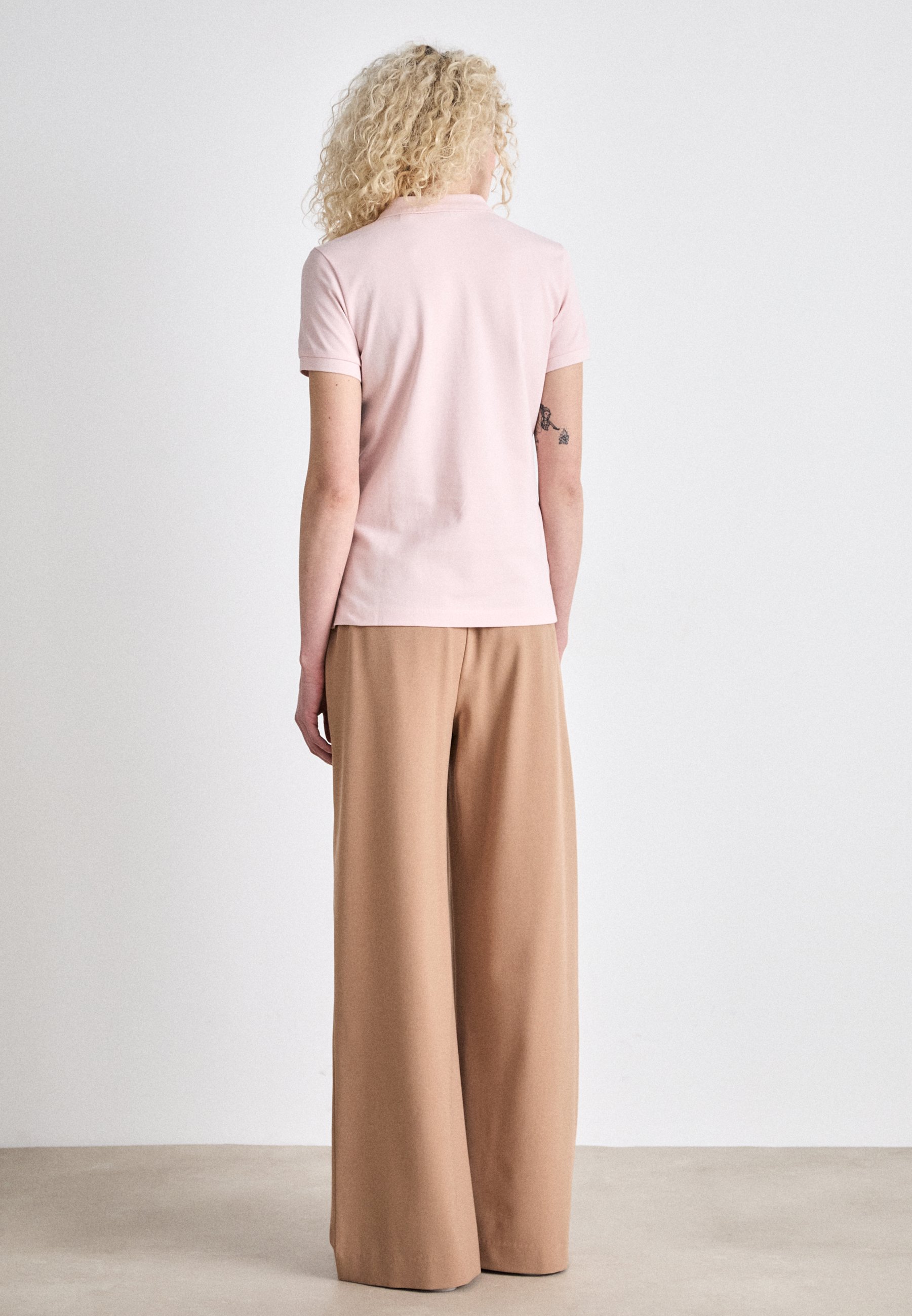 GANT SLIM SHEILD CAP SLEEVE - Polotričko - faded pink/světle