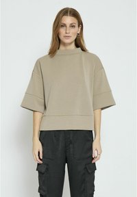 DICETTE HALF SLEEVE - Základné tričko - winter twig sand