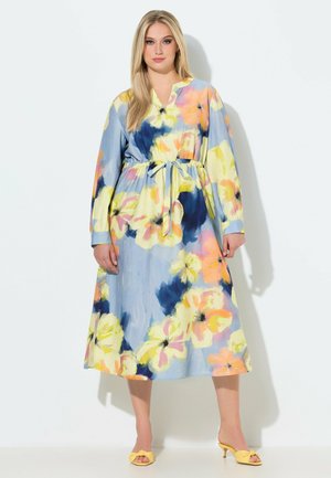 WATERCOLOR FLORAL - Freizeitkleid - pale blue