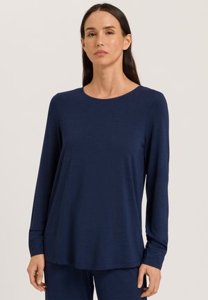 Hanro NATURAL ELEGANCE - Pyjamashirt - deep navy