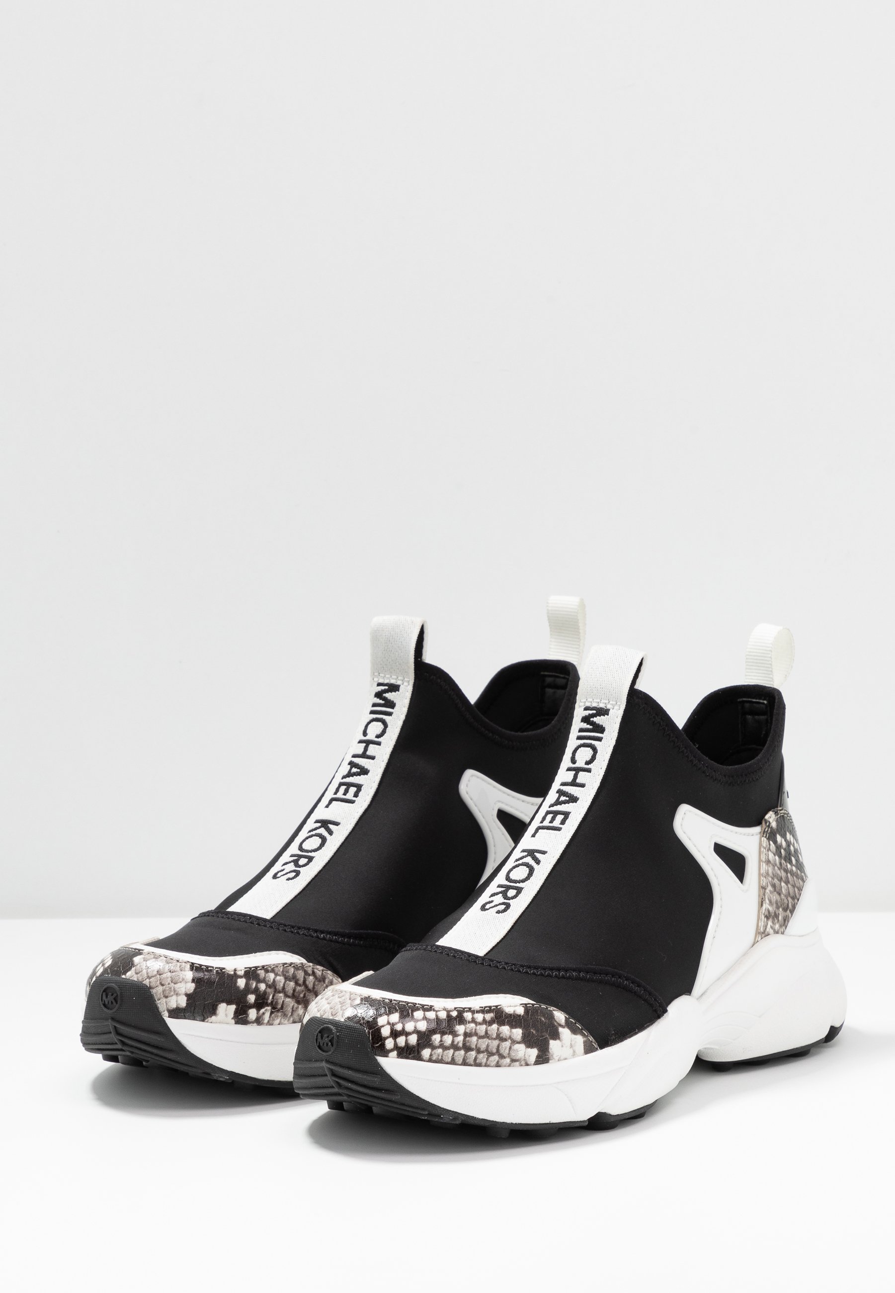 michael kors black slip on trainers
