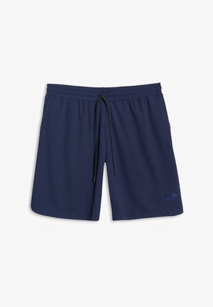 4F, 4F SPODENKI TRENINGOWE SZYBKOSCHNĄCE MĘSKIE - CZARNE L - Sports shorts - navy