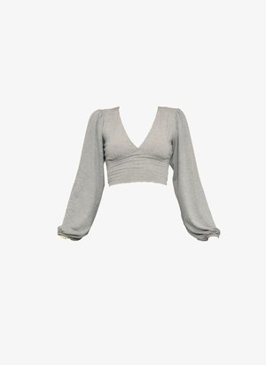 WAL G., CRISSY BACKLESS - T-shirt à manches longues - marl grey